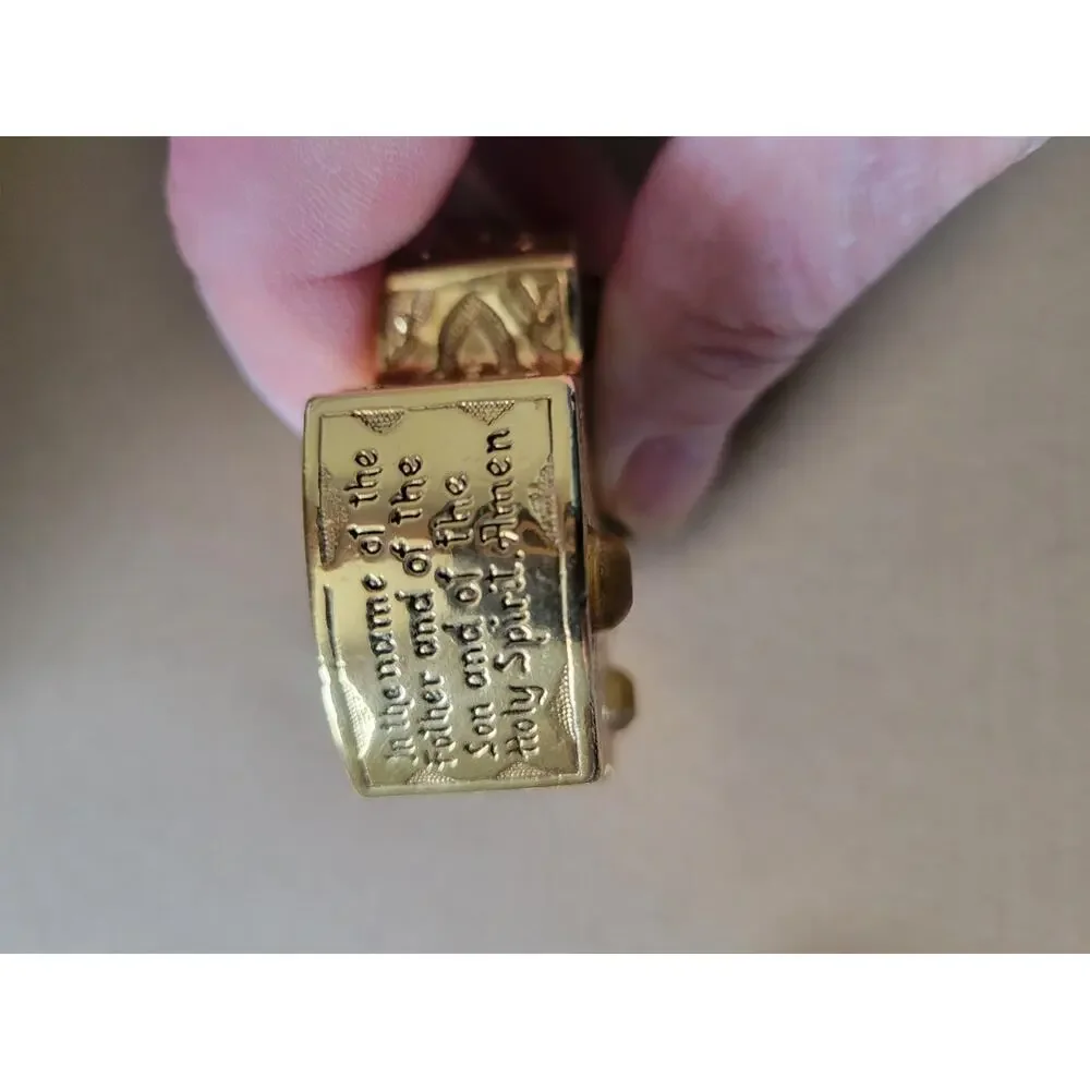 The Vatican Library Collection Ava Maria Rosary Prayer Trinket Box - Picture 7 of 11
